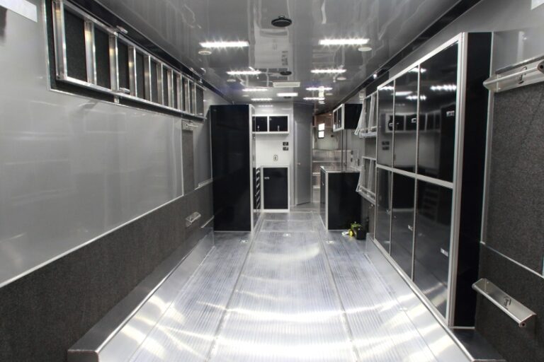 42' Custom Aluminum Race Trailer with Bathroom Package