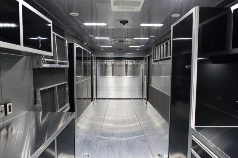 42' Custom Aluminum Race Trailer with Bathroom Package