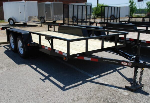 6 x 12 Tandem Axle Utility Trailer with Slide-In Ramps