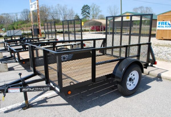 5 x 8 Utility Trailer with 24″ Mesh Sides