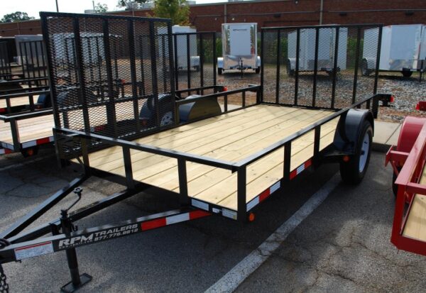 6 x 12 Utility Trailer with Side Gate / Side Ramp