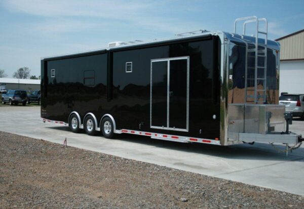 34′ Custom Jr. Dragster Stacker Trailer with Bathroom Package