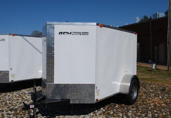 5 x 8 V-Nose Cargo Trailer with Ramp Door