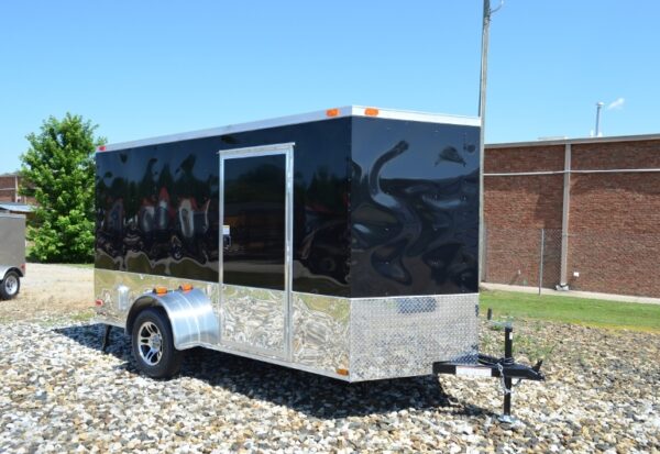 6 x 12 Enclosed Motorcycle Cargo Trailer with Therma Cool Roof Liner