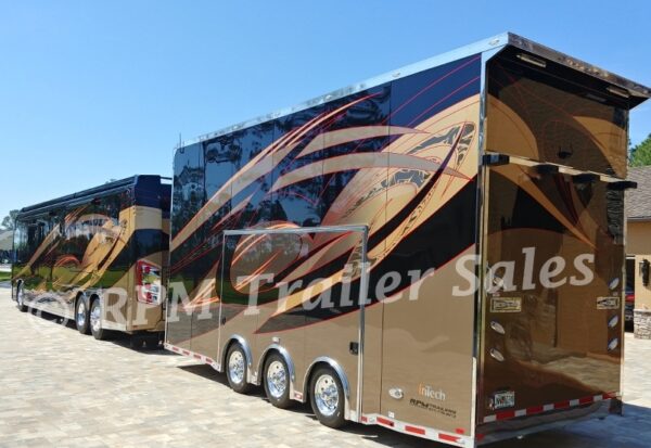 24′ Custom Aluminum Stacker Trailer with Custom Paint