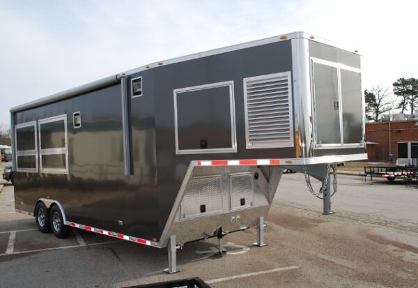 Charcoal Gray All Aluminum Custom Concession Trailer