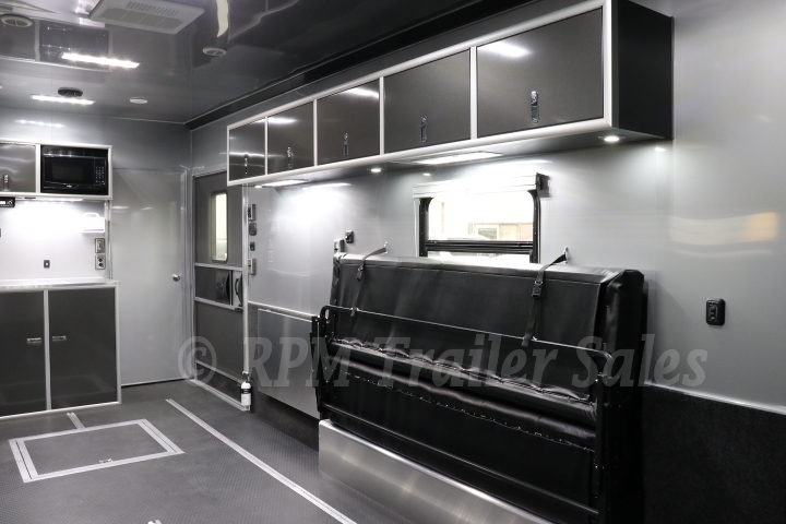 28 ft Aluminum Race Car Trailer with Bathroom Package 13-sca46-1000