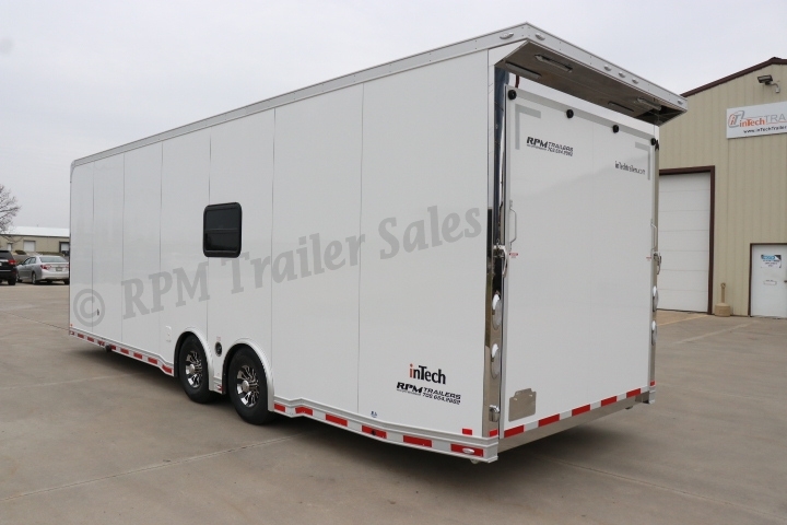 28 ft Aluminum Race Car Trailer with Bathroom Package 3-sca42-1000