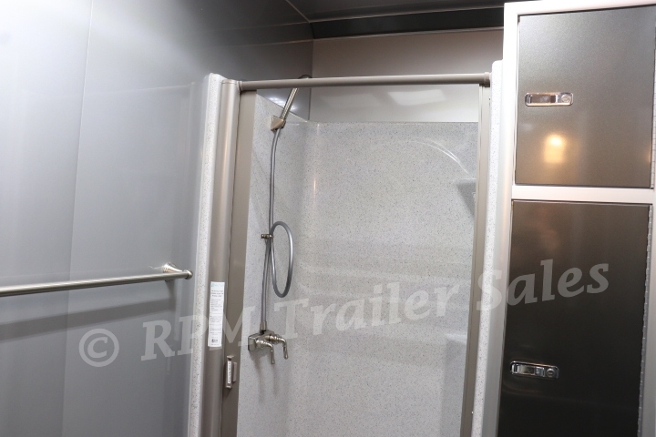 28 ft Aluminum Race Car Trailer with Bathroom Package 30-sca55-1000