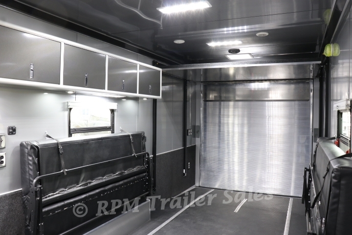 28 ft Aluminum Race Car Trailer with Bathroom Package 34-sca57-1000