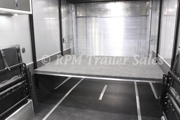 28 ft Aluminum Race Car Trailer with Bathroom Package 37-sca58-1000