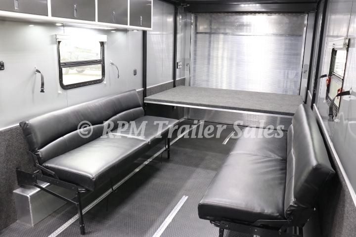28 ft Aluminum Race Car Trailer with Bathroom Package 40-sca60-1000