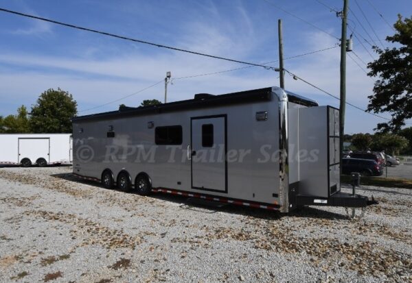 34′ Custom Aluminum Race Trailer with Bathroom Package