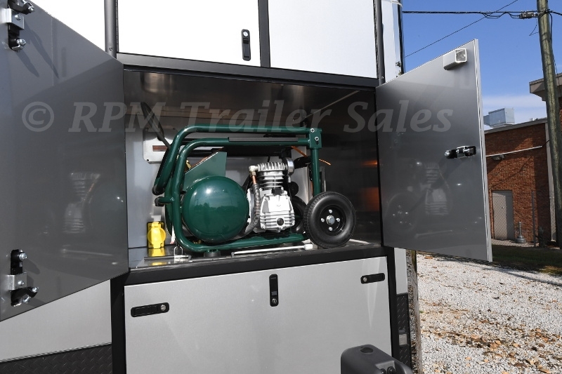 34' Custom Aluminum Race Trailer with Bathroom Package