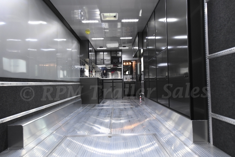 34' Custom Aluminum Race Trailer with Bathroom Package