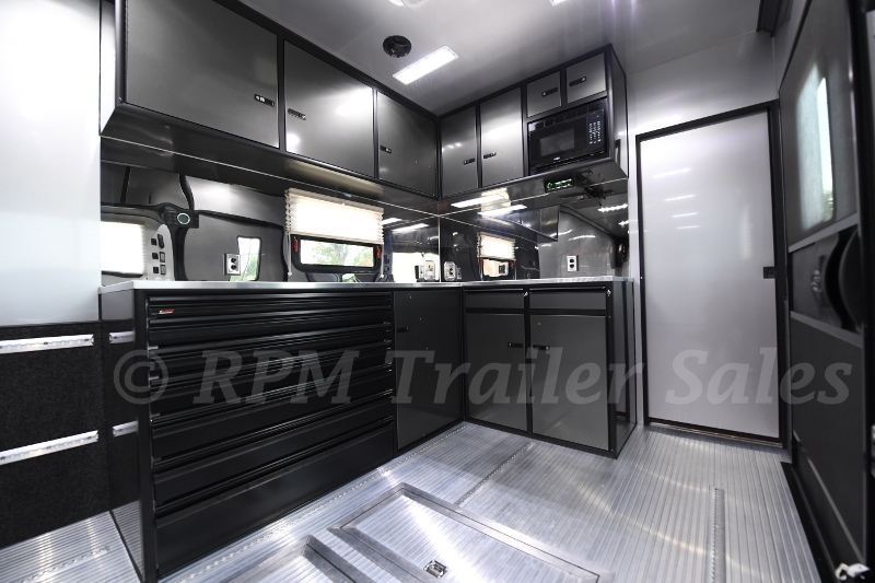 34' Custom Aluminum Race Trailer with Bathroom Package