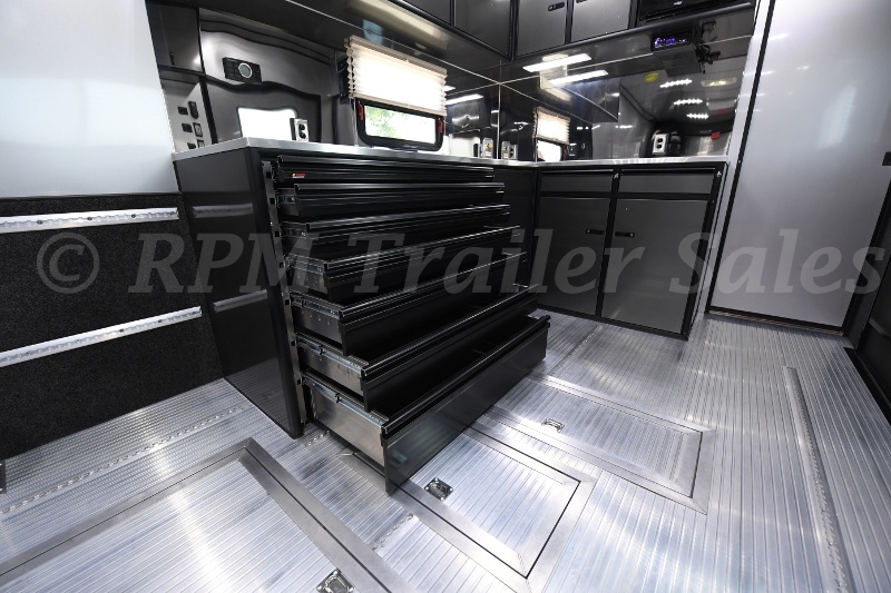 34' Custom Aluminum Race Trailer with Bathroom Package