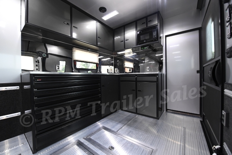 34' Custom Aluminum Race Trailer with Bathroom Package