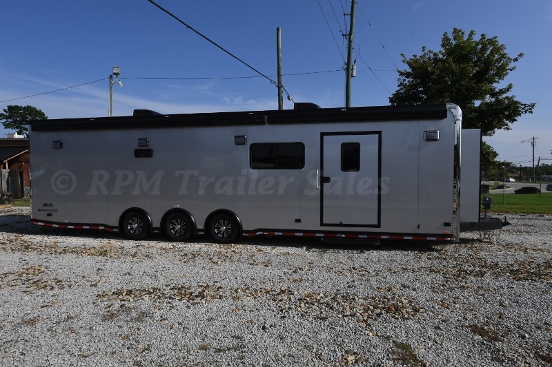 34' Custom Aluminum Race Trailer with Bathroom Package