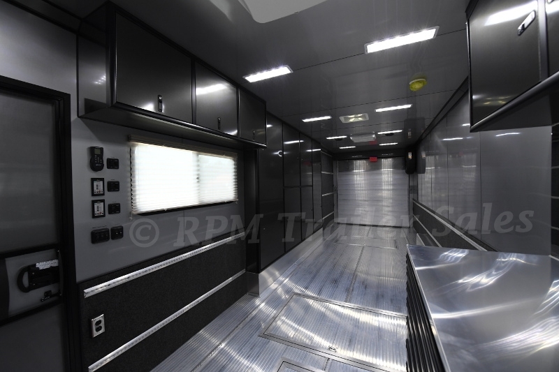 34' Custom Aluminum Race Trailer with Bathroom Package