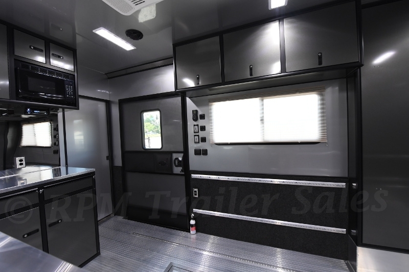 34' Custom Aluminum Race Trailer with Bathroom Package