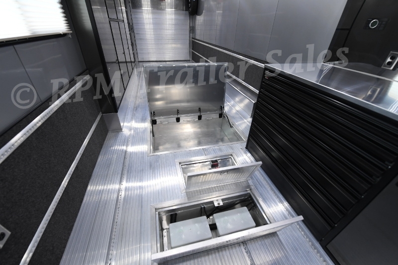 34' Custom Aluminum Race Trailer with Bathroom Package