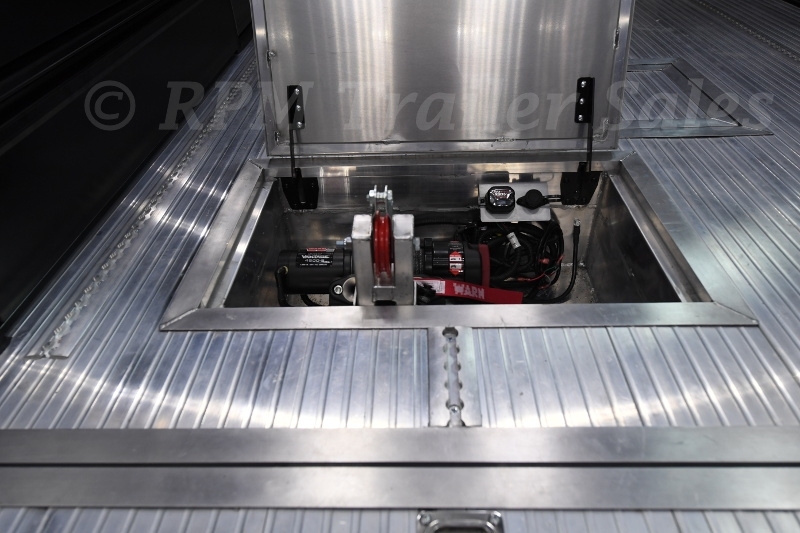 34' Custom Aluminum Race Trailer with Bathroom Package