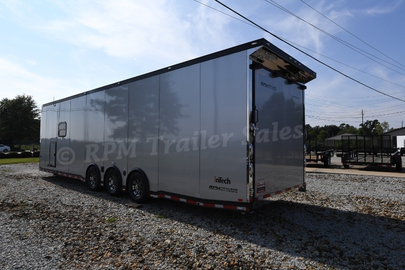 34' Custom Aluminum Race Trailer with Bathroom Package