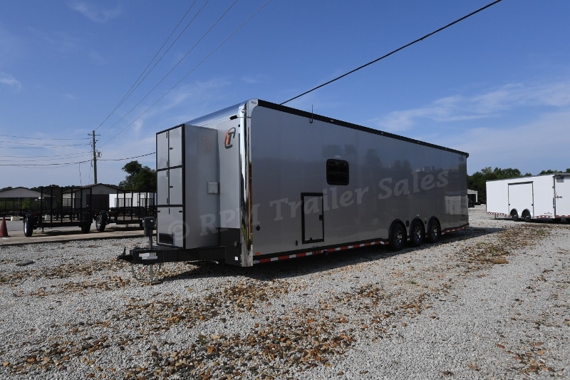 34' Custom Aluminum Race Trailer with Bathroom Package