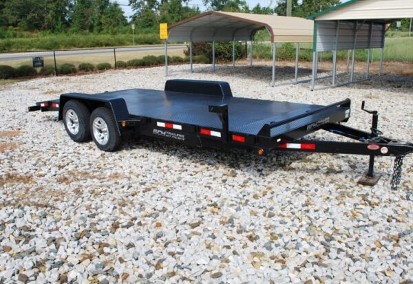 18′ Open Solid Steel Deck Car Hauler Trailer