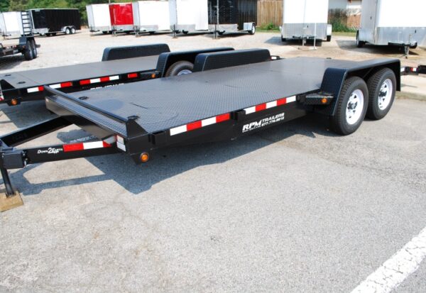 18′ Open Steel Deck Car Hauler Trailer