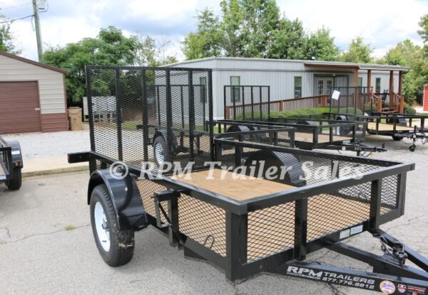 5 x 8 Open Utility Trailer with 14″ High Mesh Sides