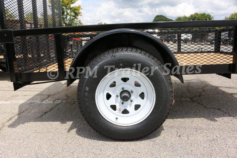 5 x 8 Heavy Duty Utility Trailer with 14 inch High Mesh Sides 8-sca48-1000