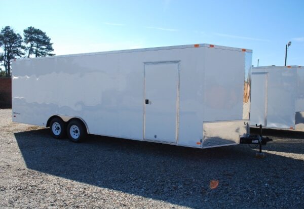 24′ Enclosed V-Nose Cargo / Car Hauler Trailer