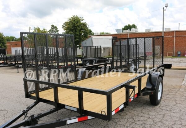 6 x 12 Open Utility Trailer with Side Gate