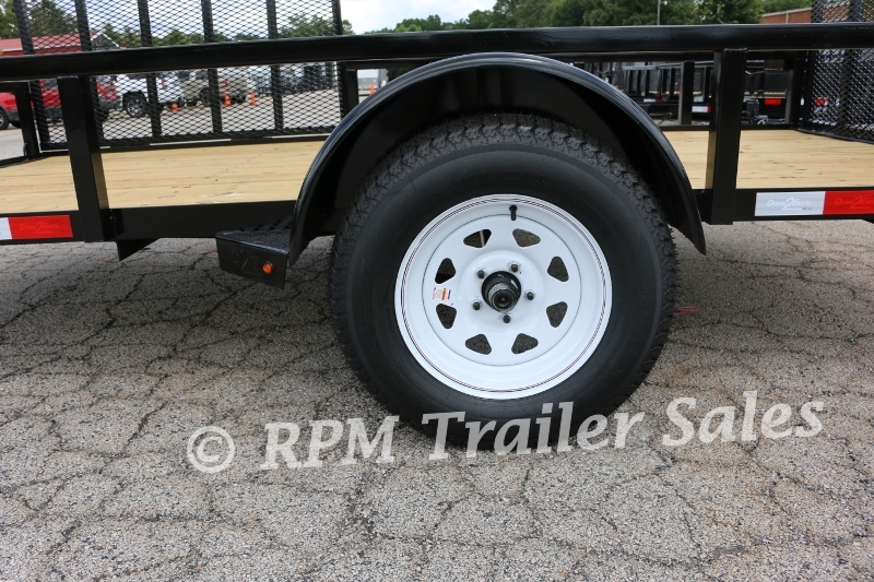 6 x 12 Heavy Duty Utility Trailer with Side Gate 12-sca52-1000