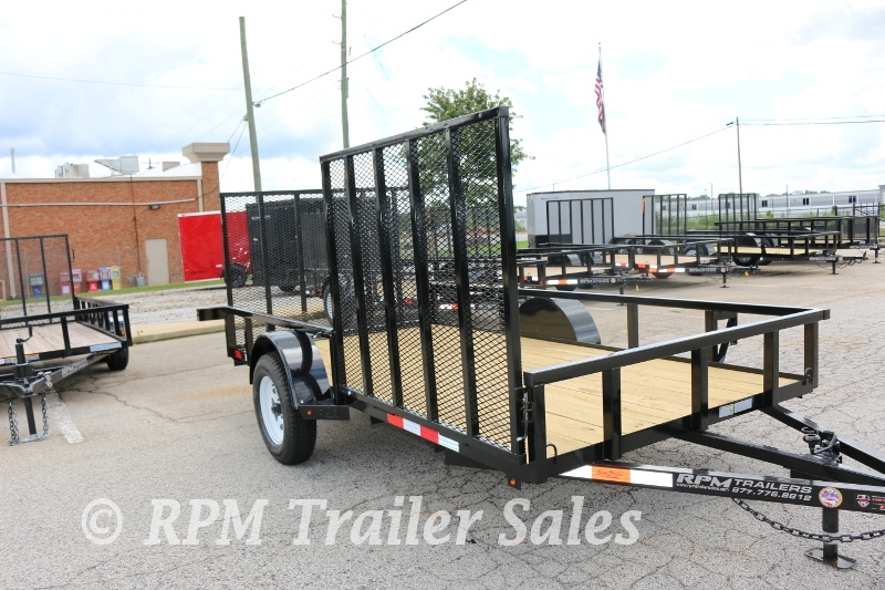 6 x 12 Heavy Duty Utility Trailer with Side Gate 2-sca42-1000