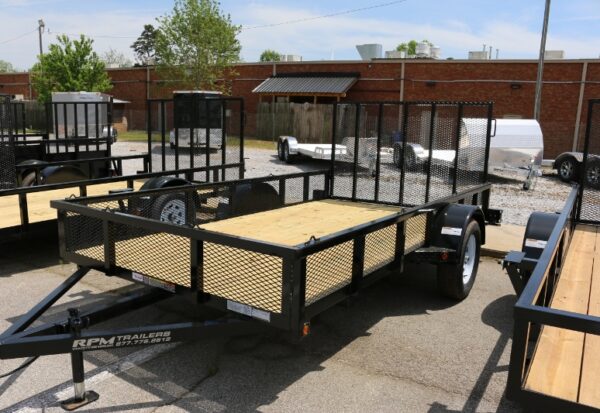 6 x 12 Utility Trailer with 14″ High Mesh Sides