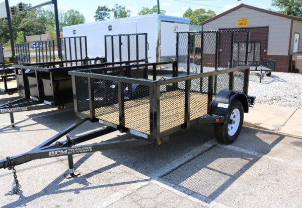 5 x 8 Utility Trailer w/ 24″ High Expanded Metal Sides